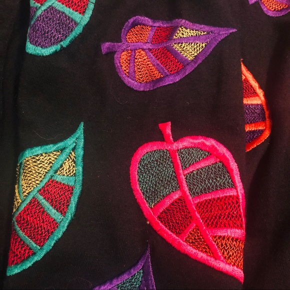 Michael Simon Embroidered Leaf Print Button Up - stylish comfort -XL - Picture 4 of 5